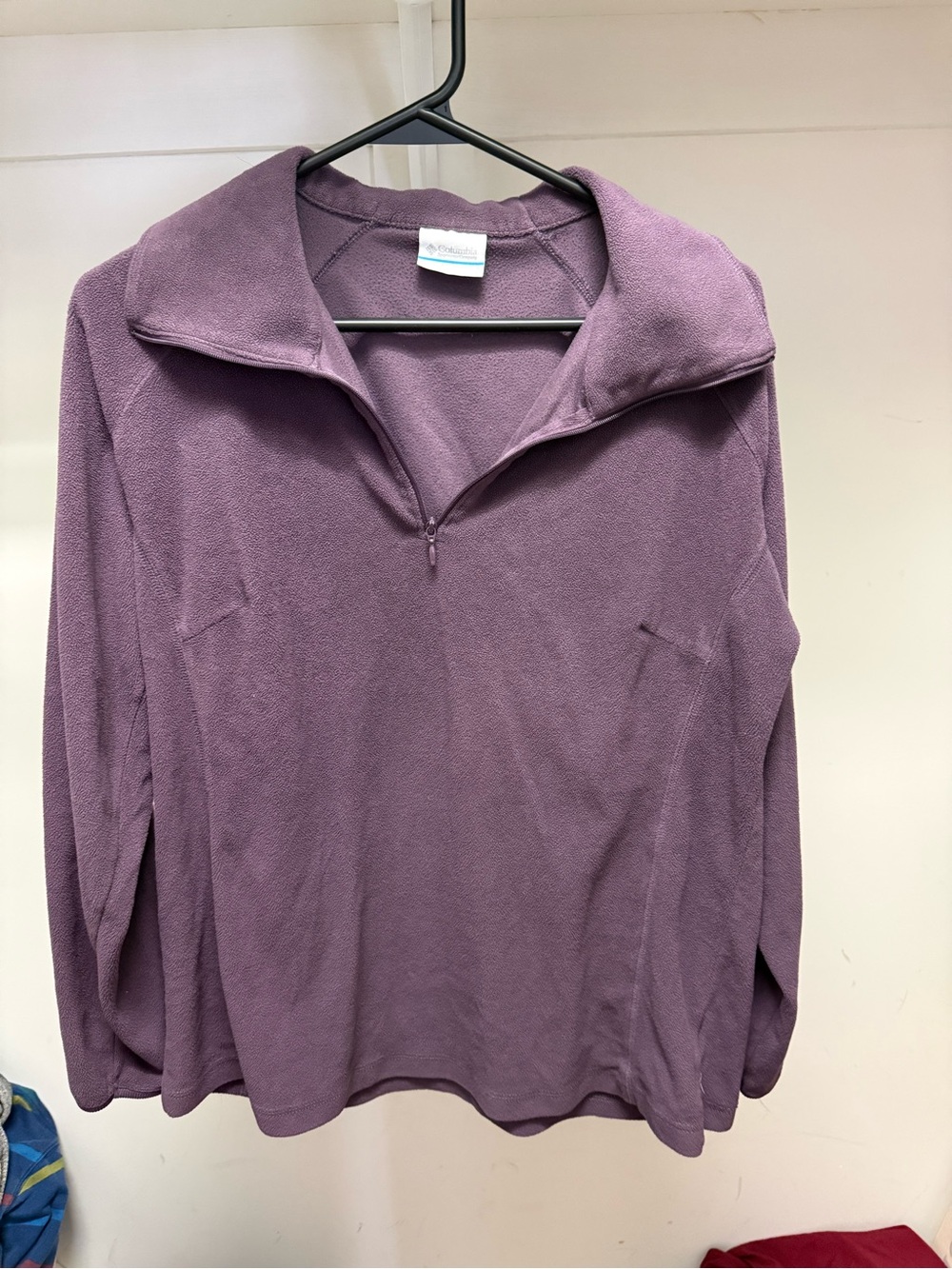 Columbia Women's Purple Half-Zip Pullover Sweater